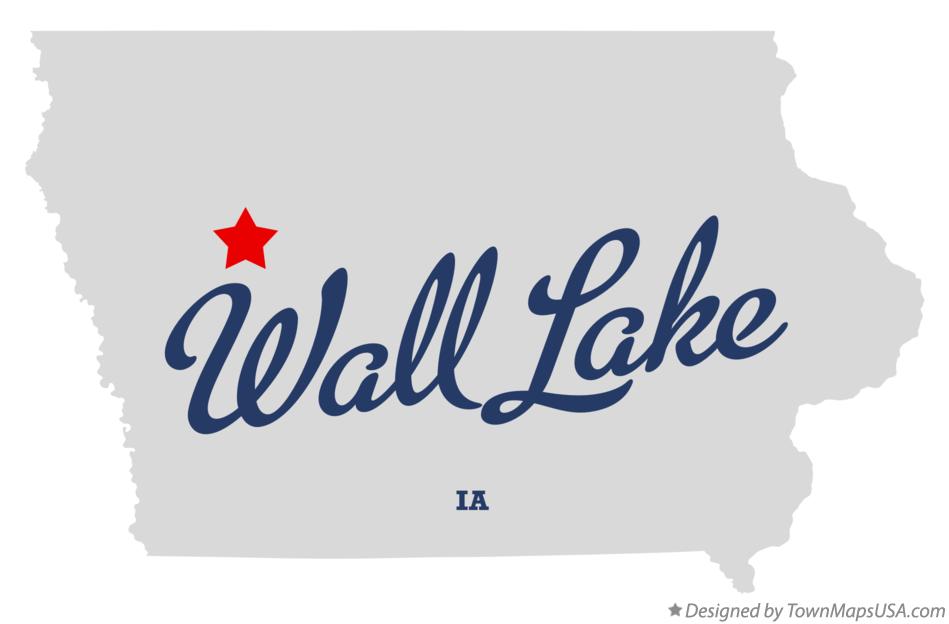 Map of Wall Lake Iowa IA