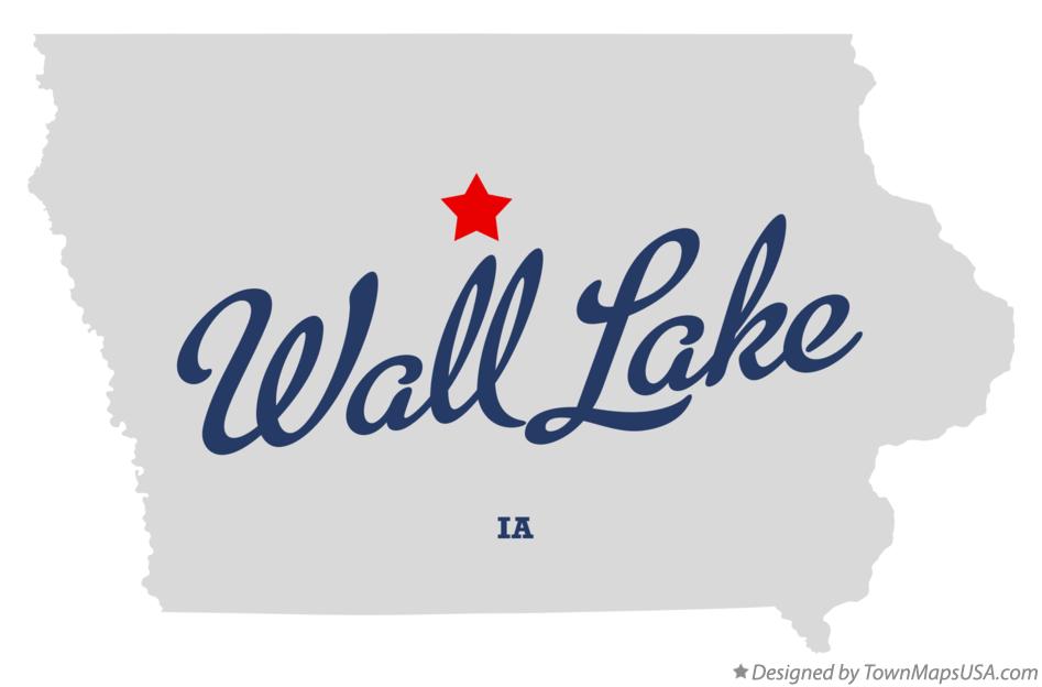 Map of Wall Lake Iowa IA