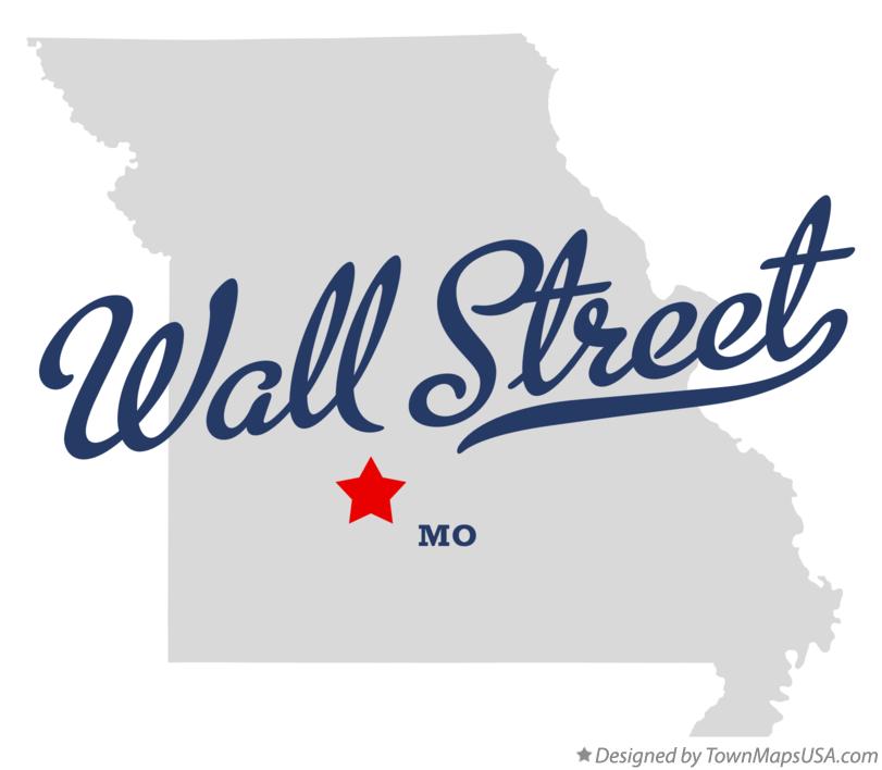 Map of Wall Street Missouri MO
