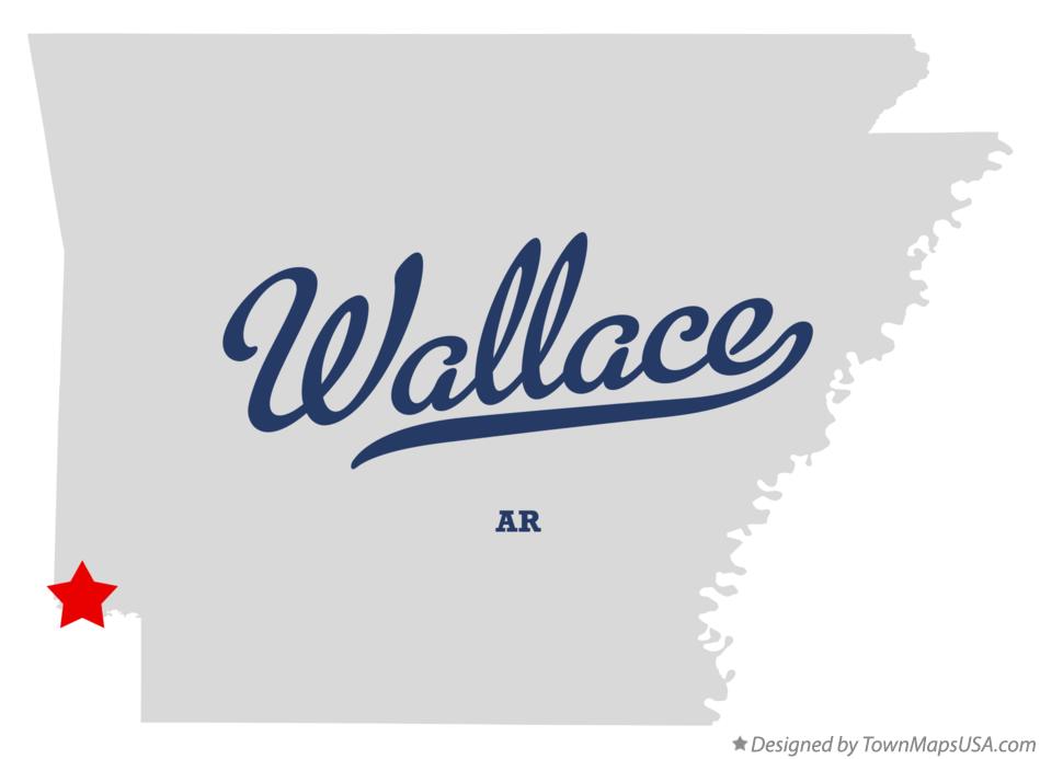 Map of Wallace Arkansas AR