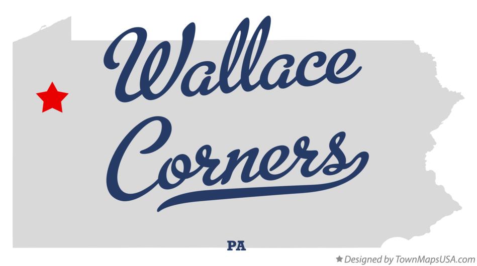 Map of Wallace Corners Pennsylvania PA