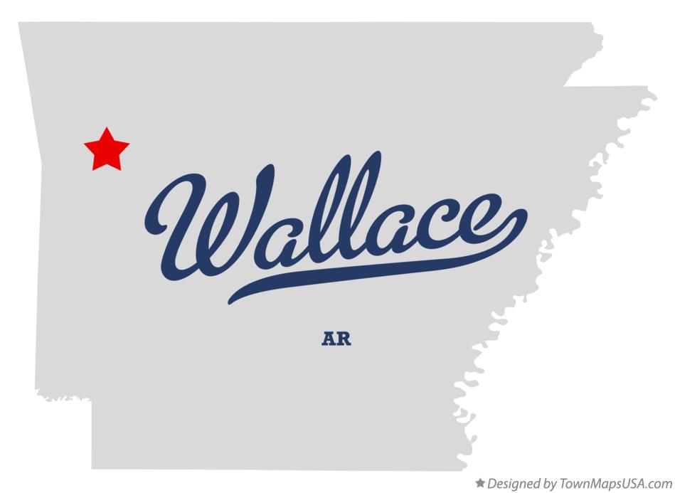 Map of Wallace Arkansas AR