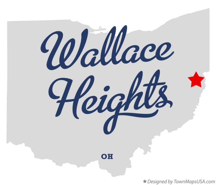 Map of Wallace Heights Ohio OH