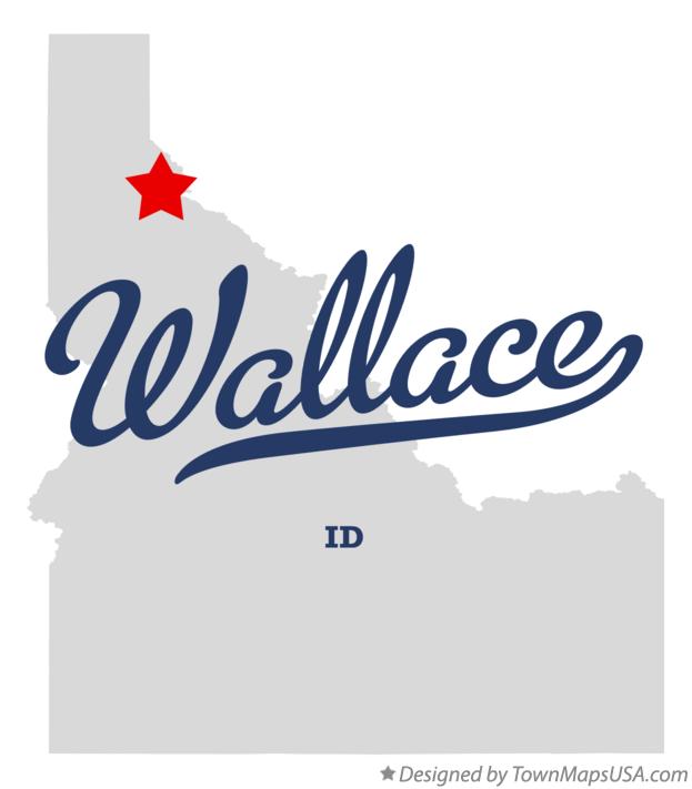 Map of Wallace Idaho ID
