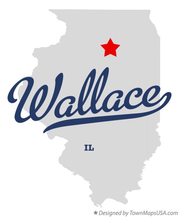 Map of Wallace Illinois IL