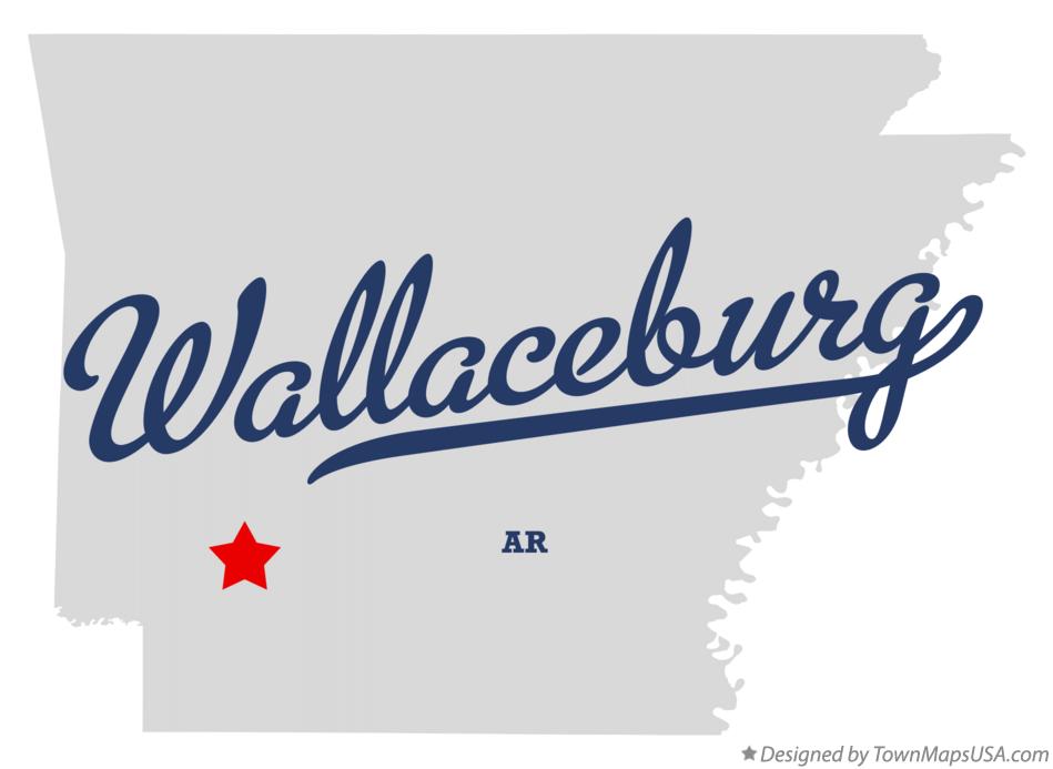 Map of Wallaceburg Arkansas AR