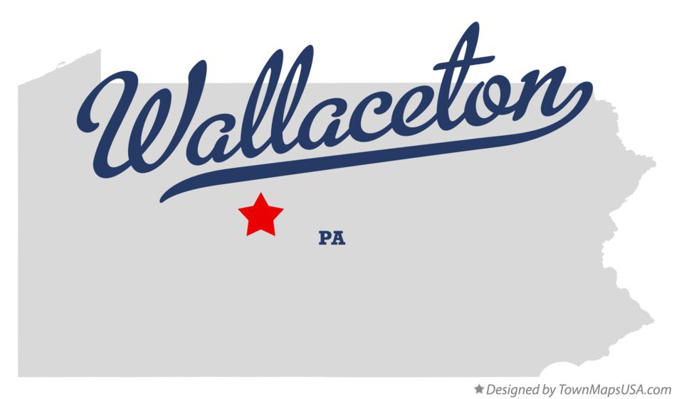 Map of Wallaceton Pennsylvania PA