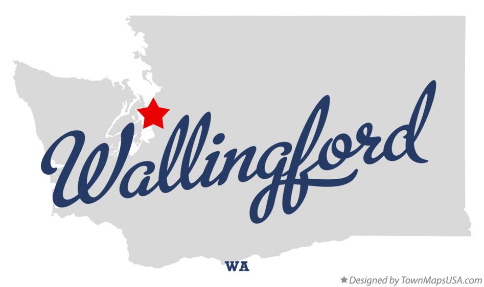Map of Wallingford Washington WA