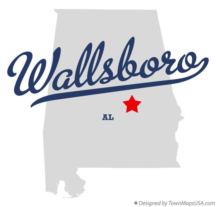 Map of Wallsboro Alabama AL