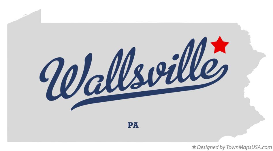 Map of Wallsville Pennsylvania PA