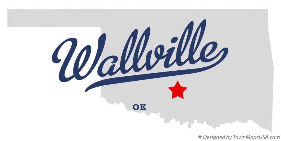 Map of Wallville Oklahoma OK