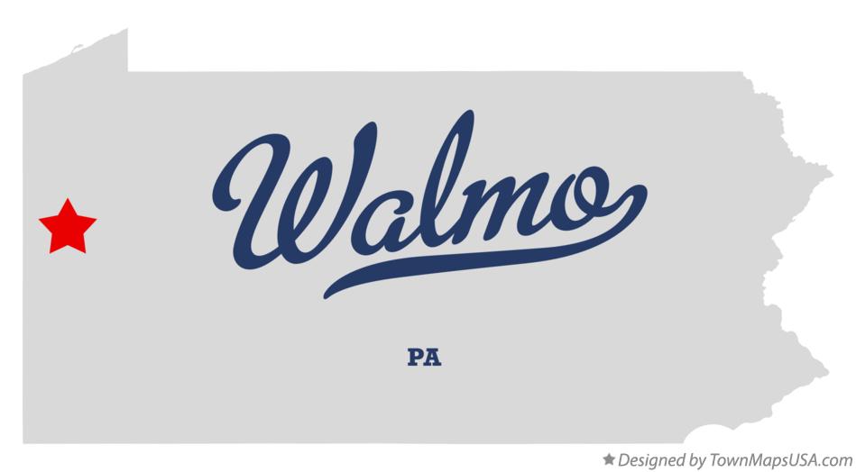 Map of Walmo Pennsylvania PA