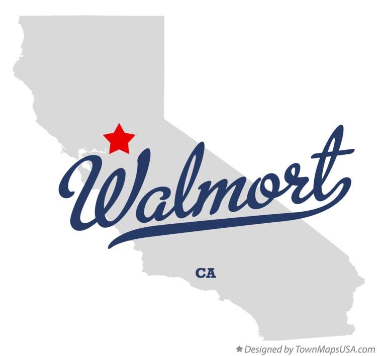 Map of Walmort California CA