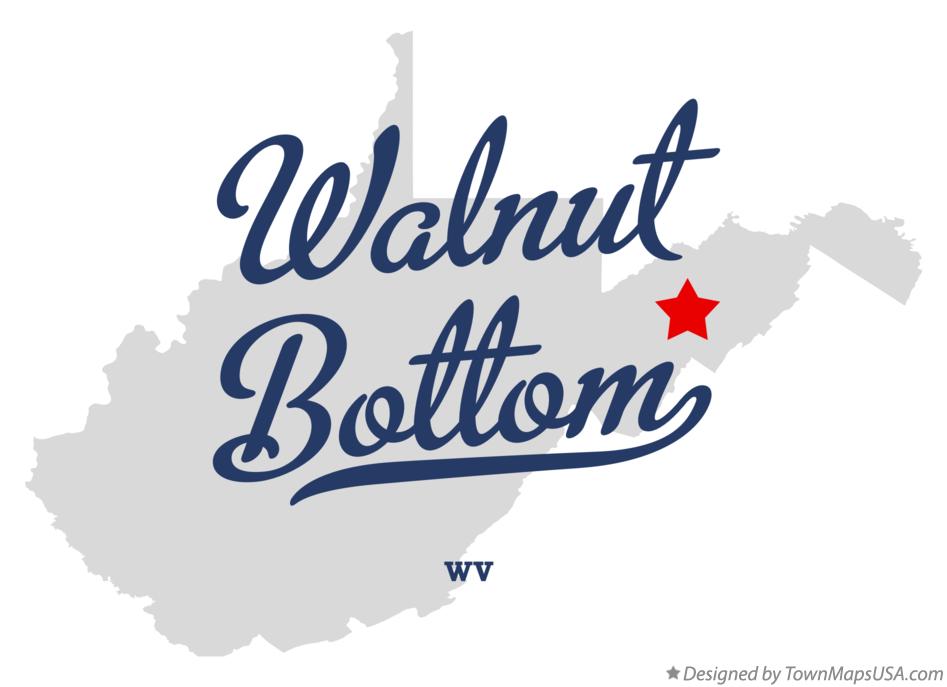 Map of Walnut Bottom West Virginia WV