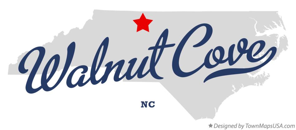 Map of Walnut Cove North Carolina NC
