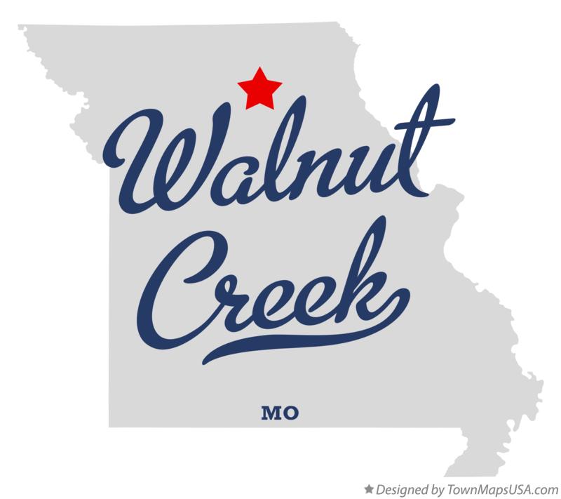 Map of Walnut Creek Missouri MO