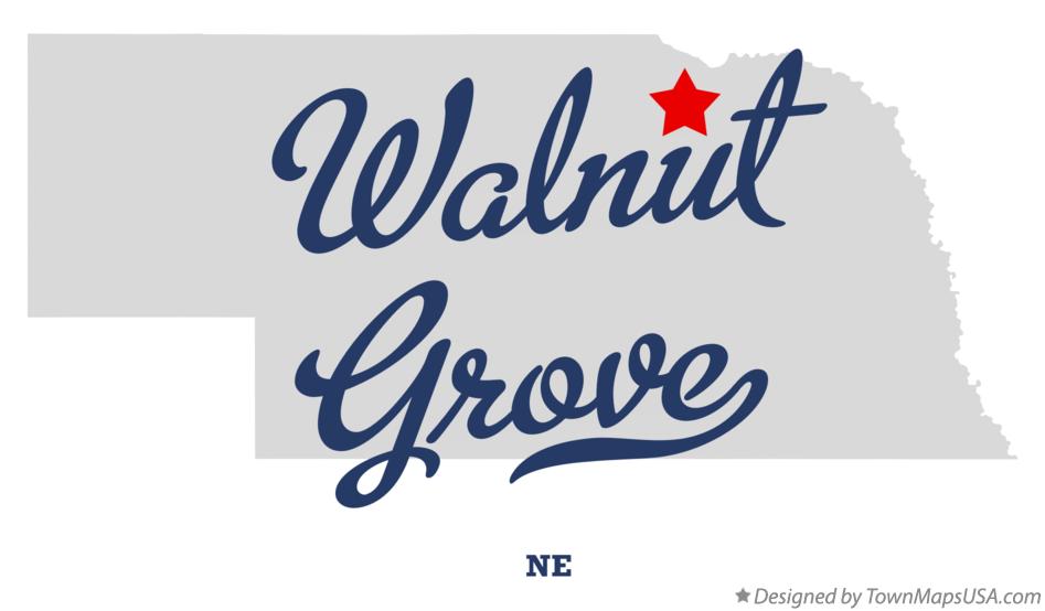 Map of Walnut Grove Nebraska NE