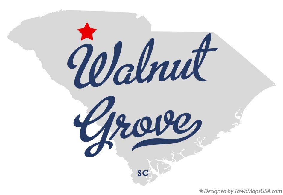 Map of Walnut Grove South Carolina SC
