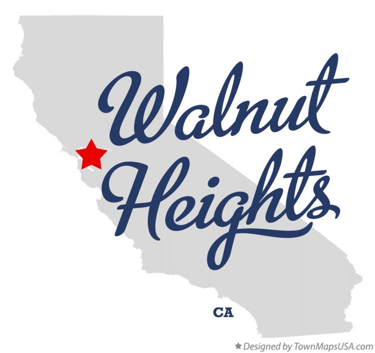 Map of Walnut Heights California CA