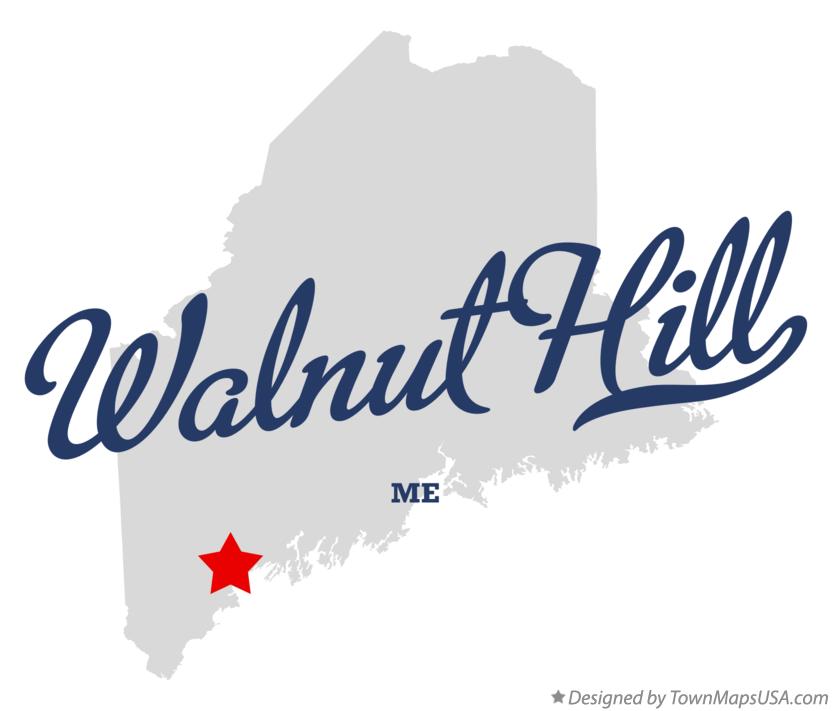 Map of Walnut Hill Maine ME