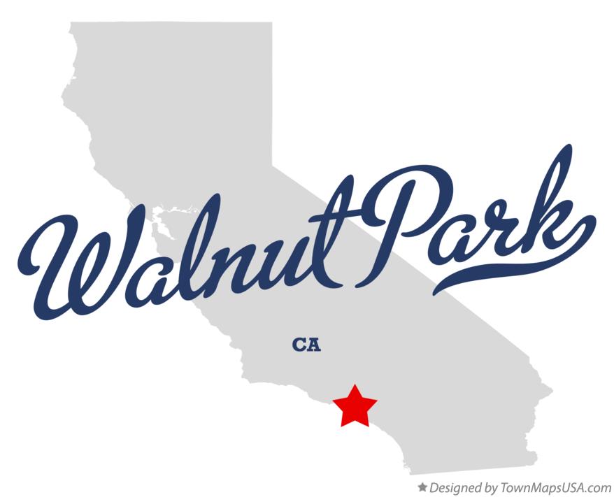 Map of Walnut Park California CA