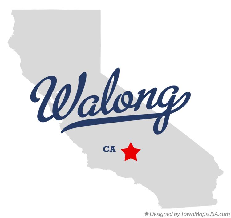 Map of Walong California CA