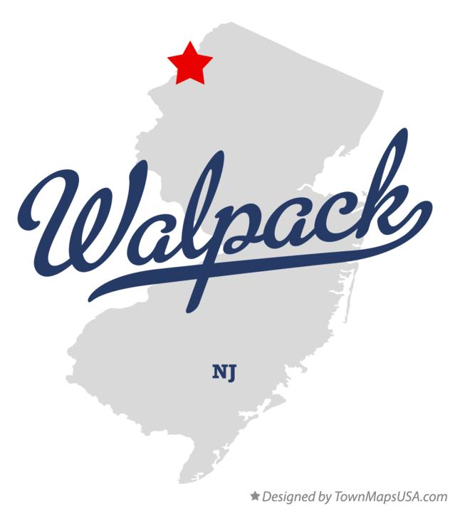 Map of Walpack New Jersey NJ