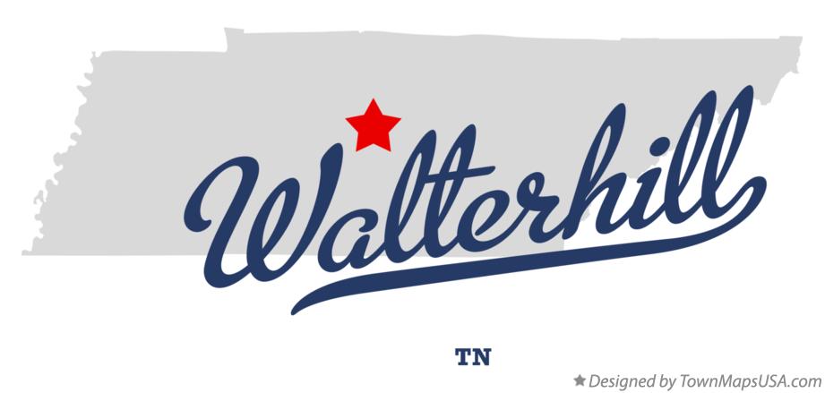 Map of Walterhill Tennessee TN
