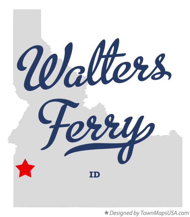 Map of Walters Ferry Idaho ID