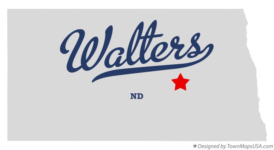 Map of Walters North Dakota ND