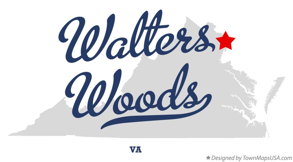 Map of Walters Woods Virginia VA