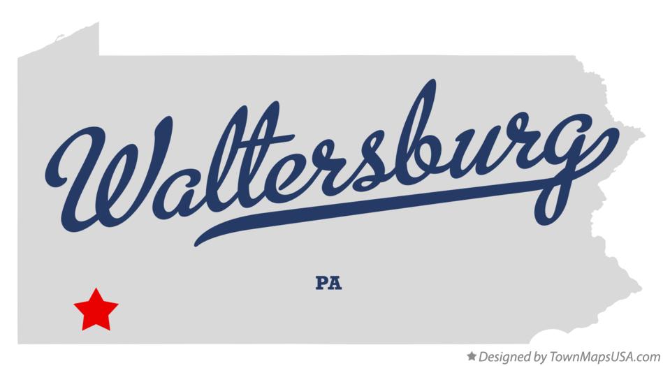 Map of Waltersburg Pennsylvania PA