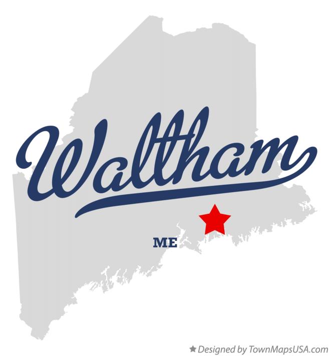Map of Waltham Maine ME