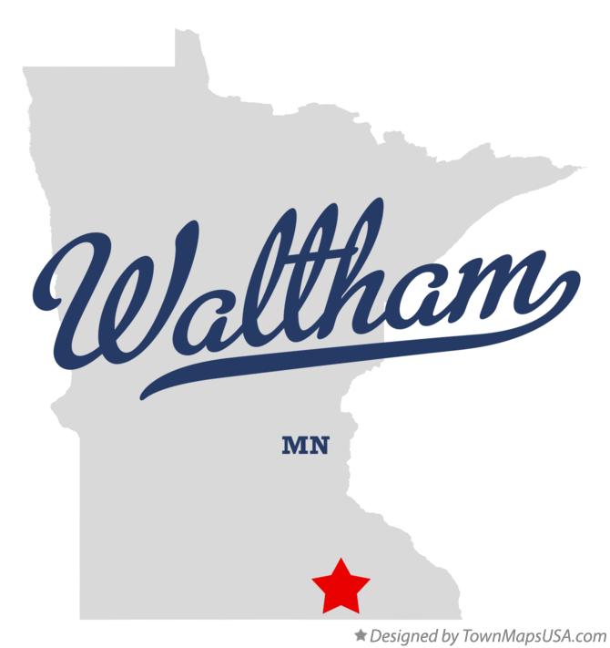 Map of Waltham Minnesota MN