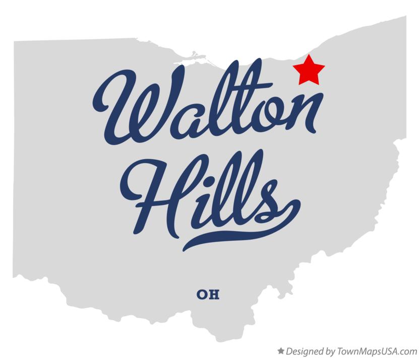 Map of Walton Hills Ohio OH