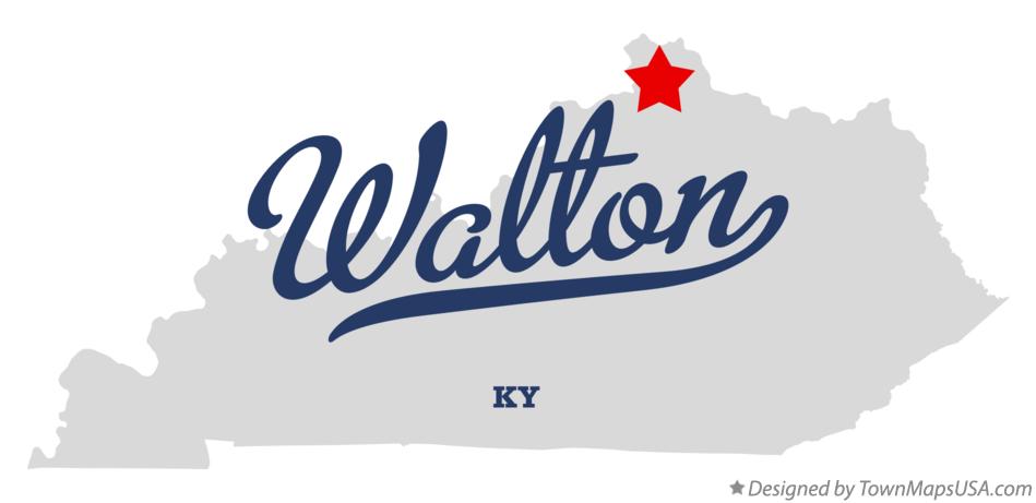 Map of Walton Kentucky KY
