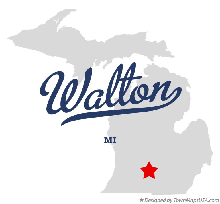 Map of Walton Michigan MI
