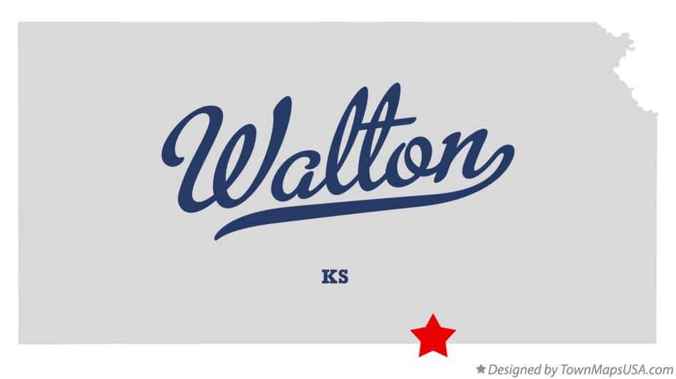 Map of Walton Kansas KS