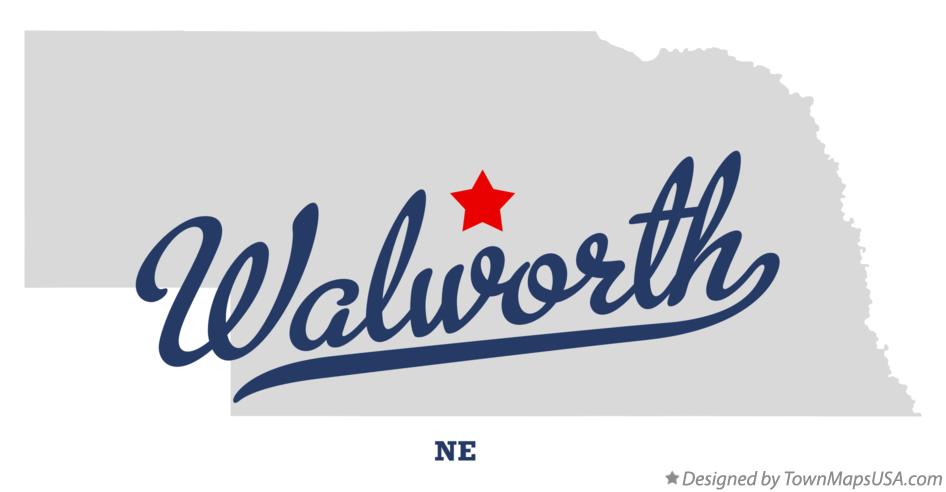 Map of Walworth Nebraska NE
