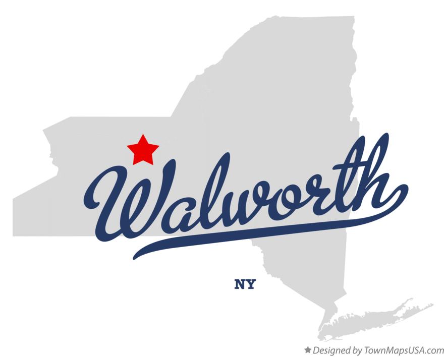 Map of Walworth New York NY