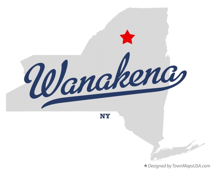 Map of Wanakena New York NY