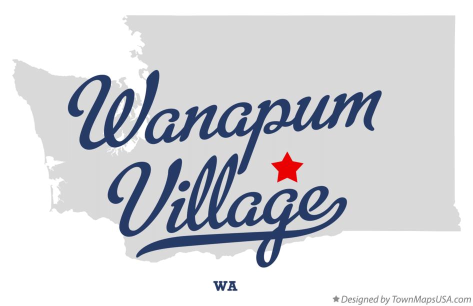 Map of Wanapum Village Washington WA
