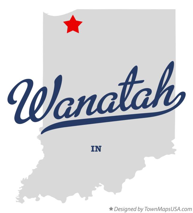 Map of Wanatah Indiana IN