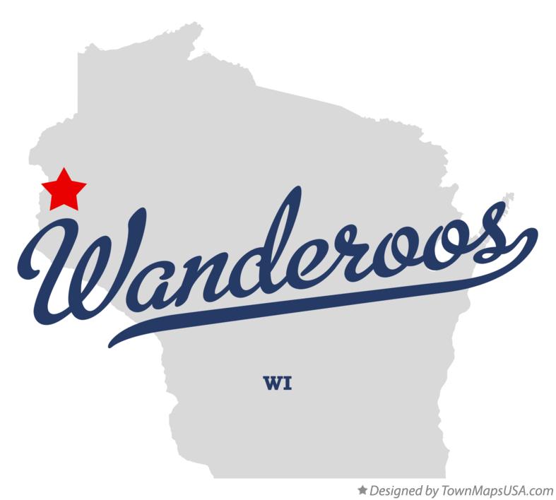 Map of Wanderoos Wisconsin WI