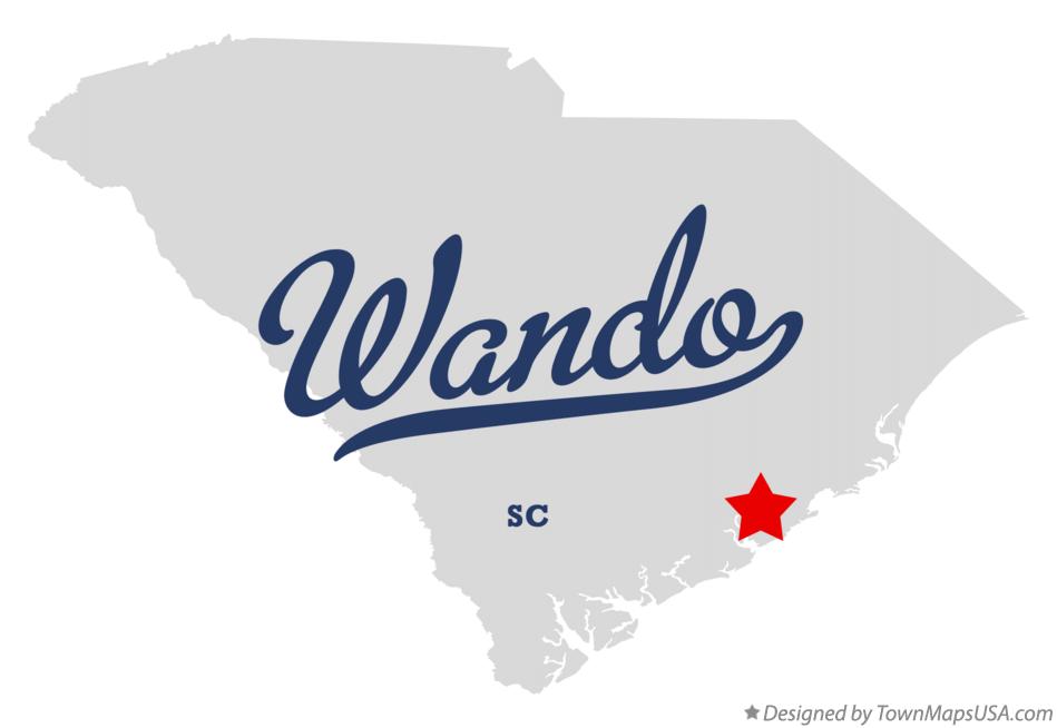 Map of Wando South Carolina SC