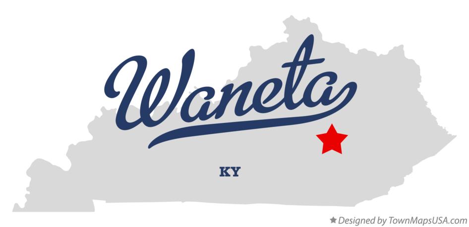 Map of Waneta Kentucky KY