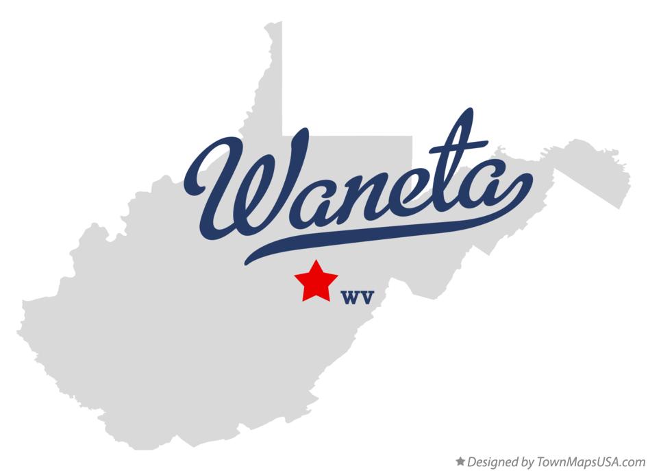 Map of Waneta West Virginia WV