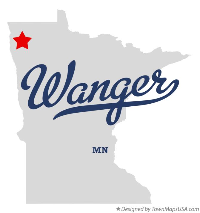 Map of Wanger Minnesota MN