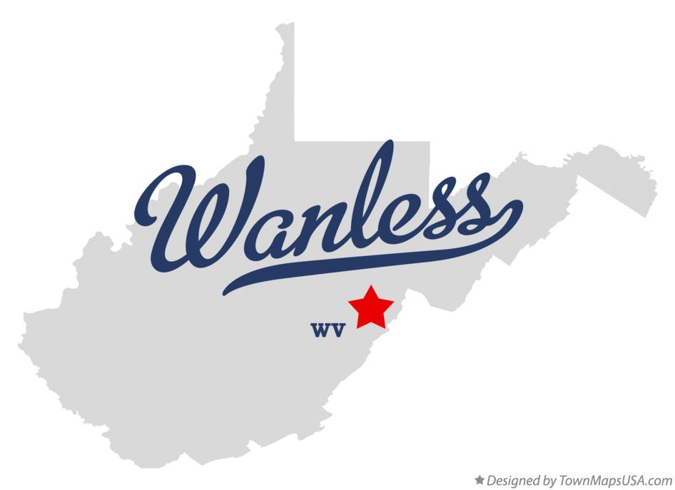 Map of Wanless West Virginia WV