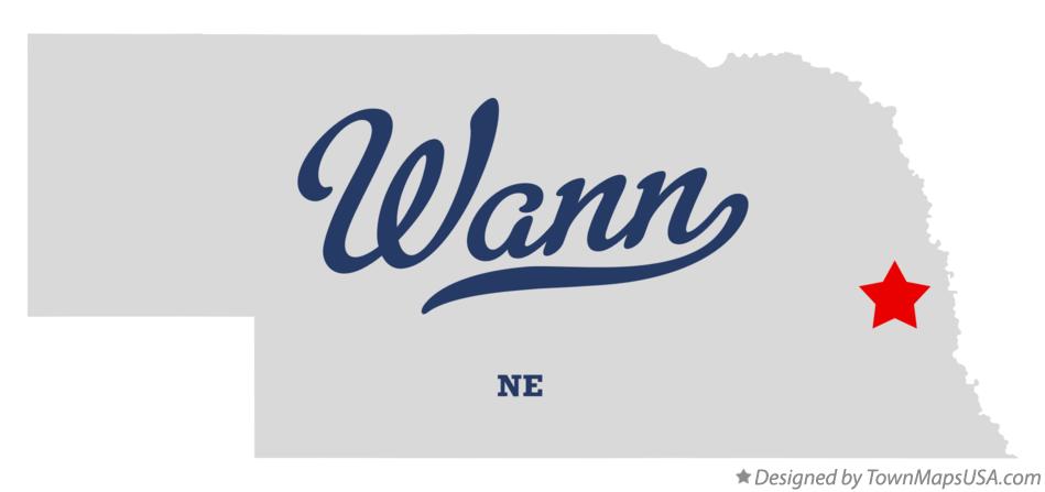 Map of Wann Nebraska NE